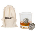 Two Skull-Ice Cubes w/Cotton Storage Bag